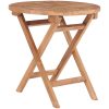 Hopfällbart trädgårdsbord 45 cm massiv teak vidaXL – miniatyr 1