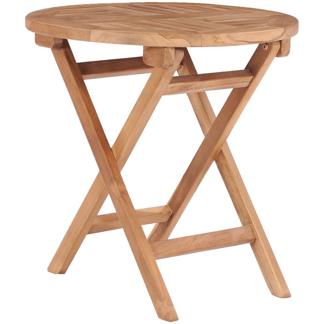 Hopfällbart trädgårdsbord 45 cm massiv teak vidaXL