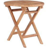 Hopfällbart trädgårdsbord 45 cm massiv teak vidaXL