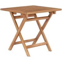 Hopfällbart trädgårdsbord 45x45x45 cm massiv teak vidaXL