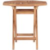 Hopfällbart trädgårdsbord 45x45x45 cm massiv teak vidaXL – miniatyr 3