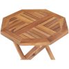 Hopfällbart trädgårdsbord 45x45x45 cm massiv teak vidaXL – miniatyr 5