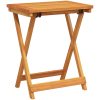 Hopfällbart trädgårdsbord 50x36x60 cm massivt akaciaträ vidaXL – miniatyr 6