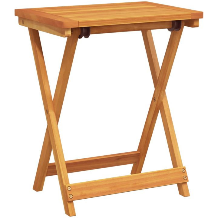 Hopfällbart trädgårdsbord 50x36x60 cm massivt akaciaträ vidaXL – bild 6