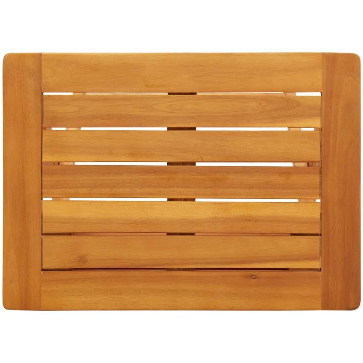Hopfällbart trädgårdsbord 50x36x60 cm massivt akaciaträ vidaXL – bild 8