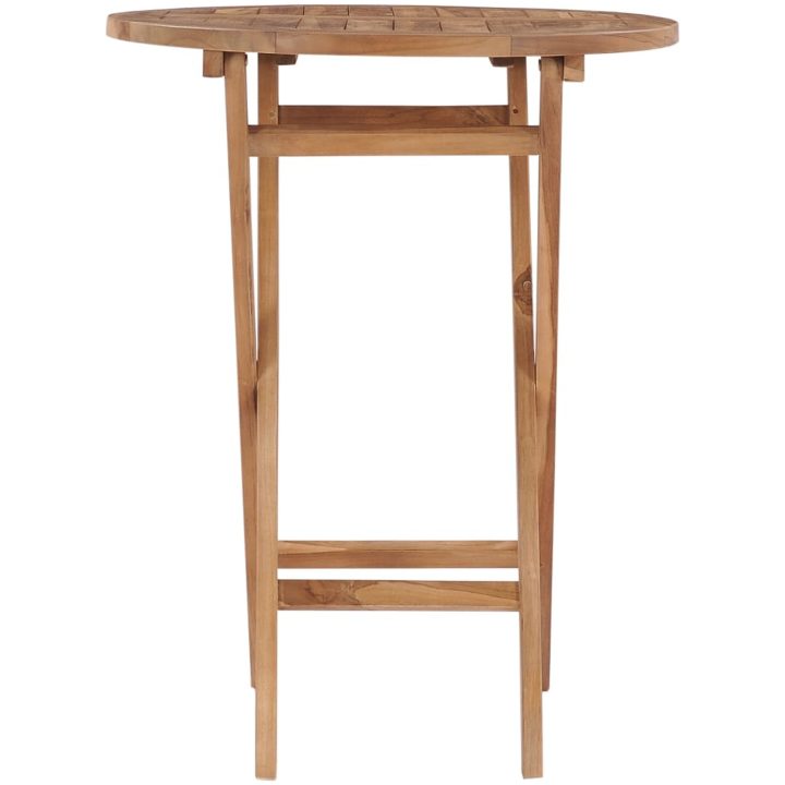 Hopfällbart trädgårdsbord 60 cm massivt teakträ vidaXL – bild 3