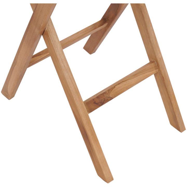 Hopfällbart trädgårdsbord 60 cm massivt teakträ vidaXL – bild 6