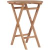 Hopfällbart trädgårdsbord 60 cm massivt teakträ vidaXL – miniatyr 1