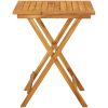 Hopfällbart trädgårdsbord 60x60x75 cm massivt akaciaträ vidaXL – miniatyr 4