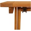 Hopfällbart trädgårdsbord 60x60x75 cm massivt akaciaträ vidaXL – miniatyr 9