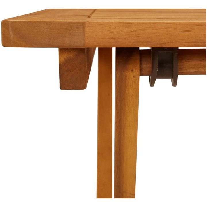 Hopfällbart trädgårdsbord 60x60x75 cm massivt akaciaträ vidaXL – bild 9