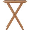 Hopfällbart trädgårdsbord 60x60x75 cm massivt teakträ vidaXL – miniatyr 2
