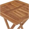 Hopfällbart trädgårdsbord 60x60x75 cm massivt teakträ vidaXL – miniatyr 6