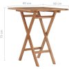 Hopfällbart trädgårdsbord 60x60x75 cm massivt teakträ vidaXL – miniatyr 7