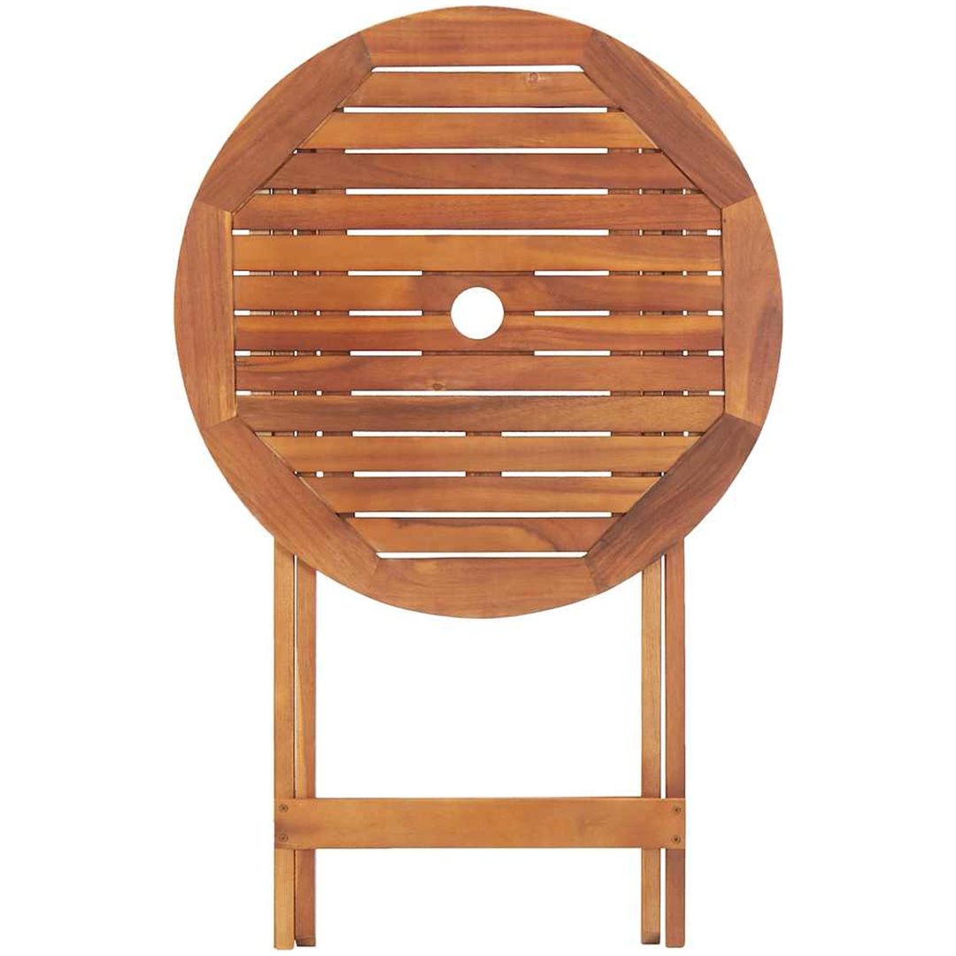 Hopfällbart trädgårdsbord 60x75 cm massivt akaciaträ vidaXL – bild 12