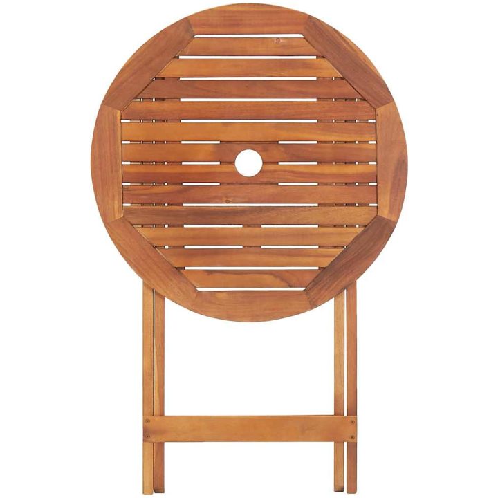 Hopfällbart trädgårdsbord 60x75 cm massivt akaciaträ vidaXL – bild 12