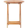 Hopfällbart trädgårdsbord 60x75 cm massivt akaciaträ vidaXL – miniatyr 5