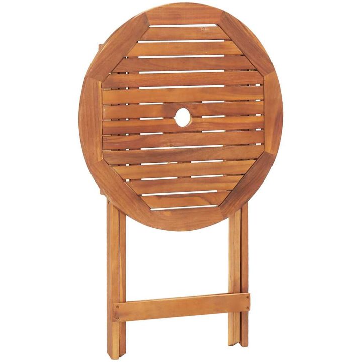 Hopfällbart trädgårdsbord 60x75 cm massivt akaciaträ vidaXL – bild 6