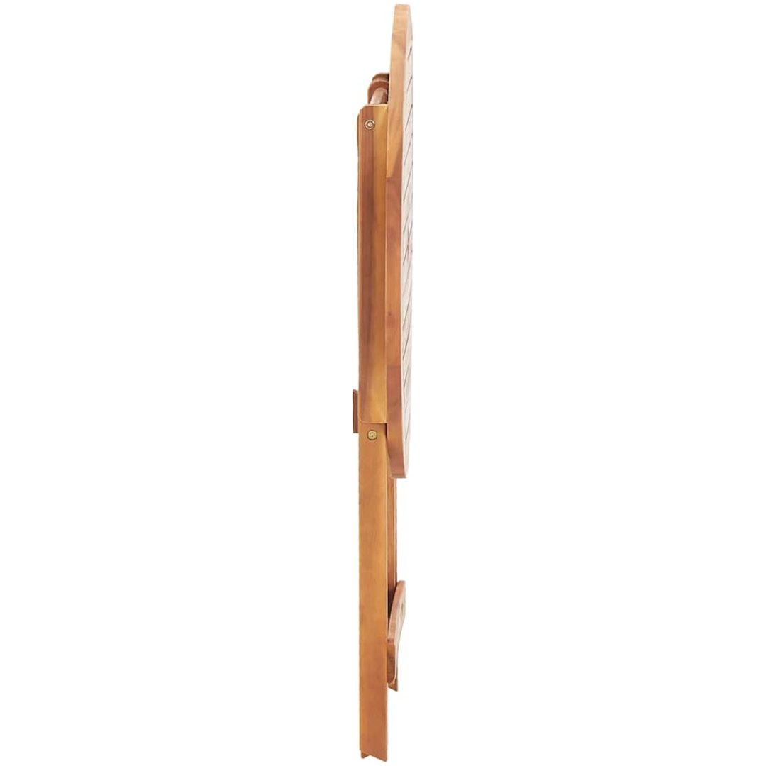 Hopfällbart trädgårdsbord 60x75 cm massivt akaciaträ vidaXL – bild 7