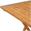 Hopfällbart trädgårdsbord 70x70x75 cm massivt akaciaträ vidaXL – miniatyr 8