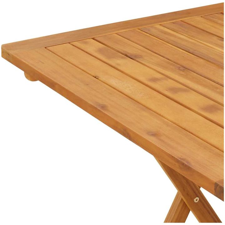 Hopfällbart trädgårdsbord 70x70x75 cm massivt akaciaträ vidaXL – bild 8