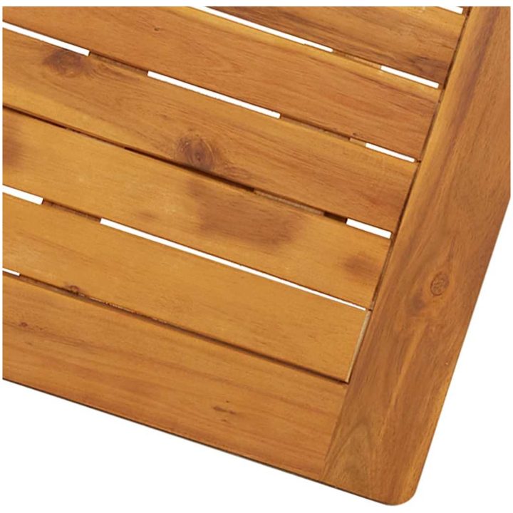Hopfällbart trädgårdsbord 70x70x75 cm massivt akaciaträ vidaXL – bild 9