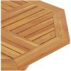 Hopfällbart trädgårdsbord 85x85x76 cm massiv teak vidaXL – miniatyr 8