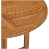 Hopfällbart trädgårdsbord ⌀90x75 cm massiv teak vidaXL – miniatyr 6