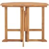 Hopfällbart trädgårdsbord 90x90x75 cm massiv teak vidaXL – miniatyr 2