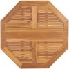 Hopfällbart trädgårdsbord 90x90x75 cm massiv teak vidaXL – miniatyr 4