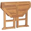 Hopfällbart trädgårdsbord 90x90x75 cm massiv teak vidaXL – miniatyr 5
