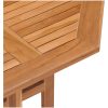 Hopfällbart trädgårdsbord 90x90x75 cm massiv teak vidaXL – miniatyr 6