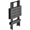 Hopfällbart trädgårdsbord antracit 45x43x50 cm plast vidaXL – miniatyr 4