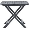 Hopfällbart trädgårdsbord antracit 79x72x70 cm plast vidaXL – miniatyr 2
