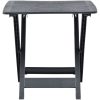 Hopfällbart trädgårdsbord antracit 79x72x70 cm plast vidaXL – miniatyr 3