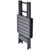 Hopfällbart trädgårdsbord antracit 79x72x70 cm plast vidaXL – miniatyr 4
