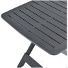 Hopfällbart trädgårdsbord antracit 79x72x70 cm plast vidaXL – miniatyr 5