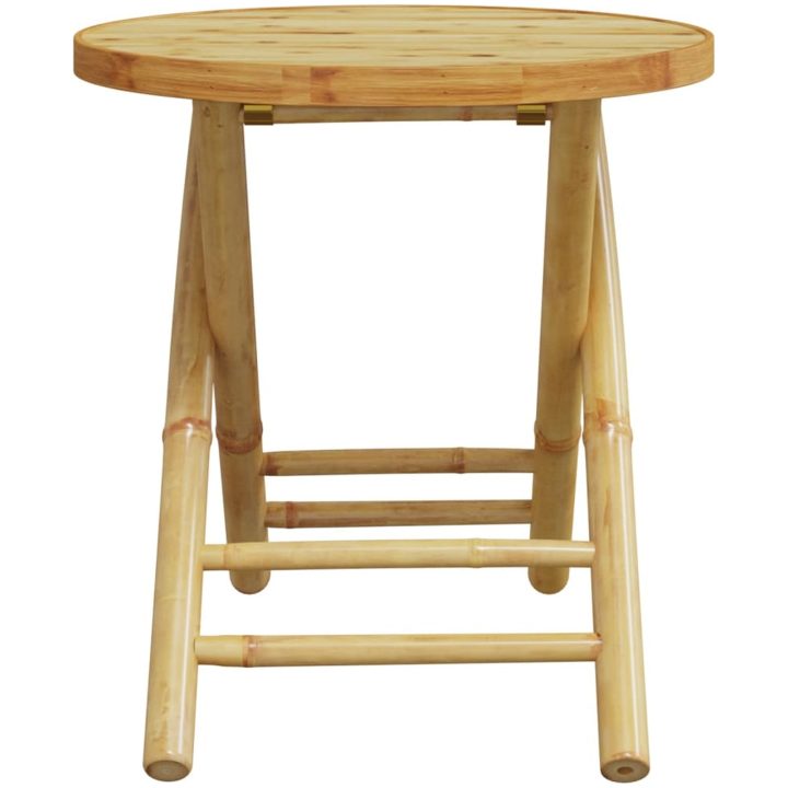 Hopfällbart trädgårdsbord bambu vidaXL 45 x 45 cm – bild 4