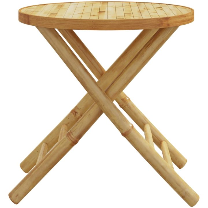 Hopfällbart trädgårdsbord bambu vidaXL 45 x 45 cm – bild 5