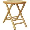 Hopfällbart trädgårdsbord bambu vidaXL 45 x 45 cm – miniatyr 6