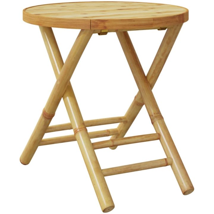 Hopfällbart trädgårdsbord bambu vidaXL 45 x 45 cm – bild 6