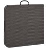Hopfällbart trädgårdsbord brun 120x60x74 cm HDPE rotting vidaXL – miniatyr 5