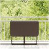 Hopfällbart trädgårdsbord brun 90x51x75 cm konstrotting vidaXL – miniatyr 3