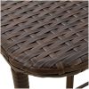 Hopfällbart trädgårdsbord brun 90x51x75 cm konstrotting vidaXL – miniatyr 9