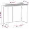 Hopfällbart trädgårdsbord brun 90x51x75 cm konstrotting vidaXL – miniatyr 10