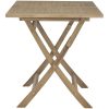 Hopfällbart trädgårdsbord grå 120x70x75 cm massiv teak vidaXL – miniatyr 4
