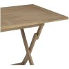 Hopfällbart trädgårdsbord grå 120x70x75 cm massiv teak vidaXL – miniatyr 7