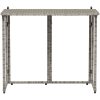 Hopfällbart trädgårdsbord grå 90x51x75 cm konstrotting vidaXL – miniatyr 4