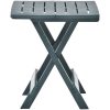 Hopfällbart trädgårdsbord grön 45x43x50 cm plast vidaXL – miniatyr 3