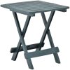 Hopfällbart trädgårdsbord grön 45x43x50 cm plast vidaXL – miniatyr 1